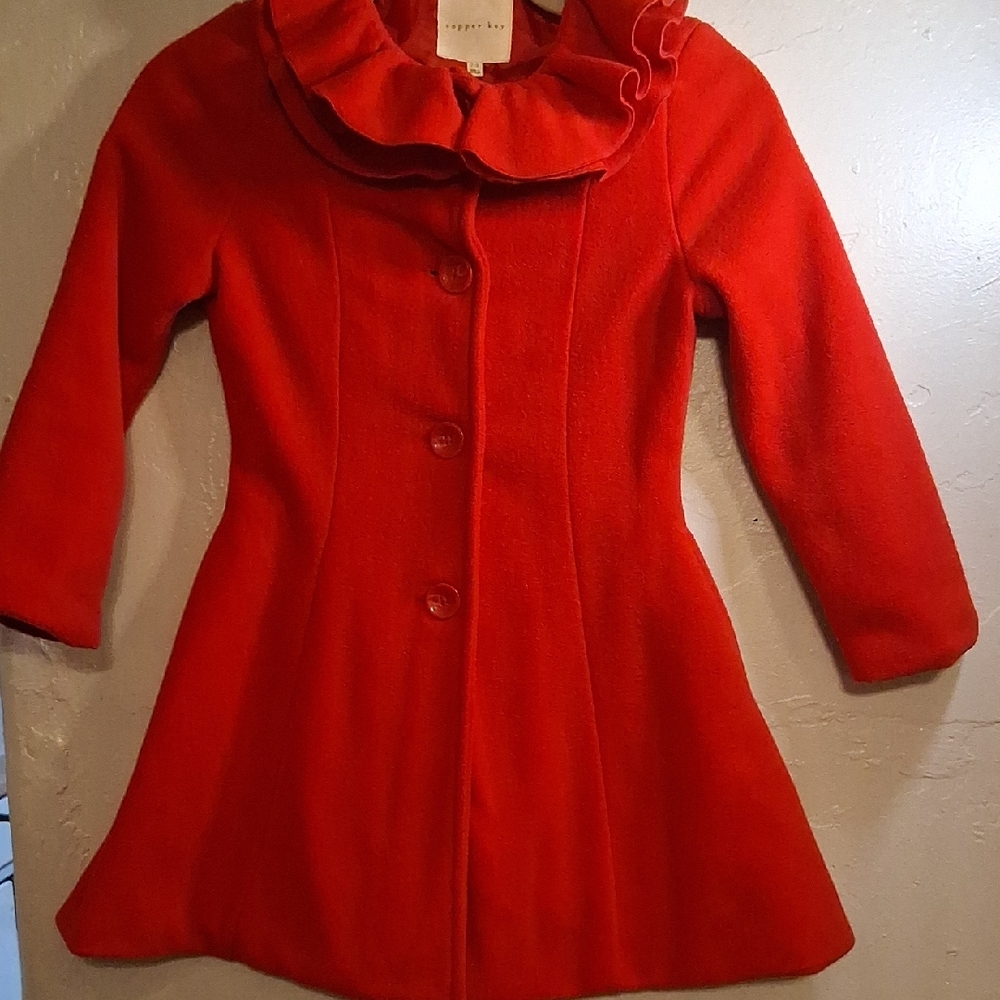 Stylish Red Kids Coat